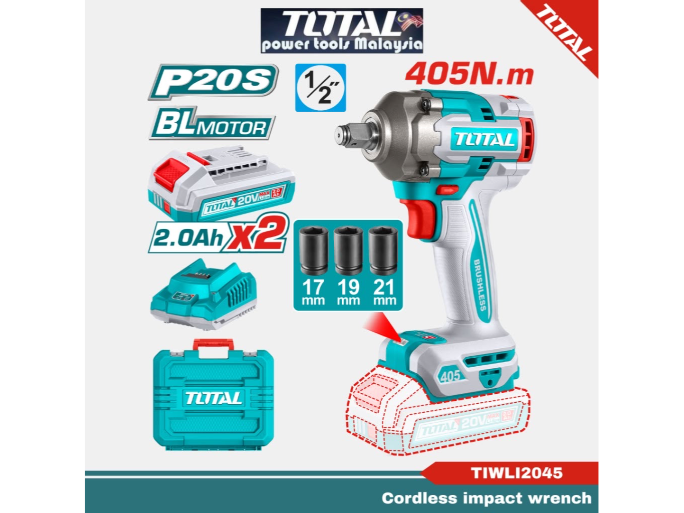 llave de impacto inalámbrica