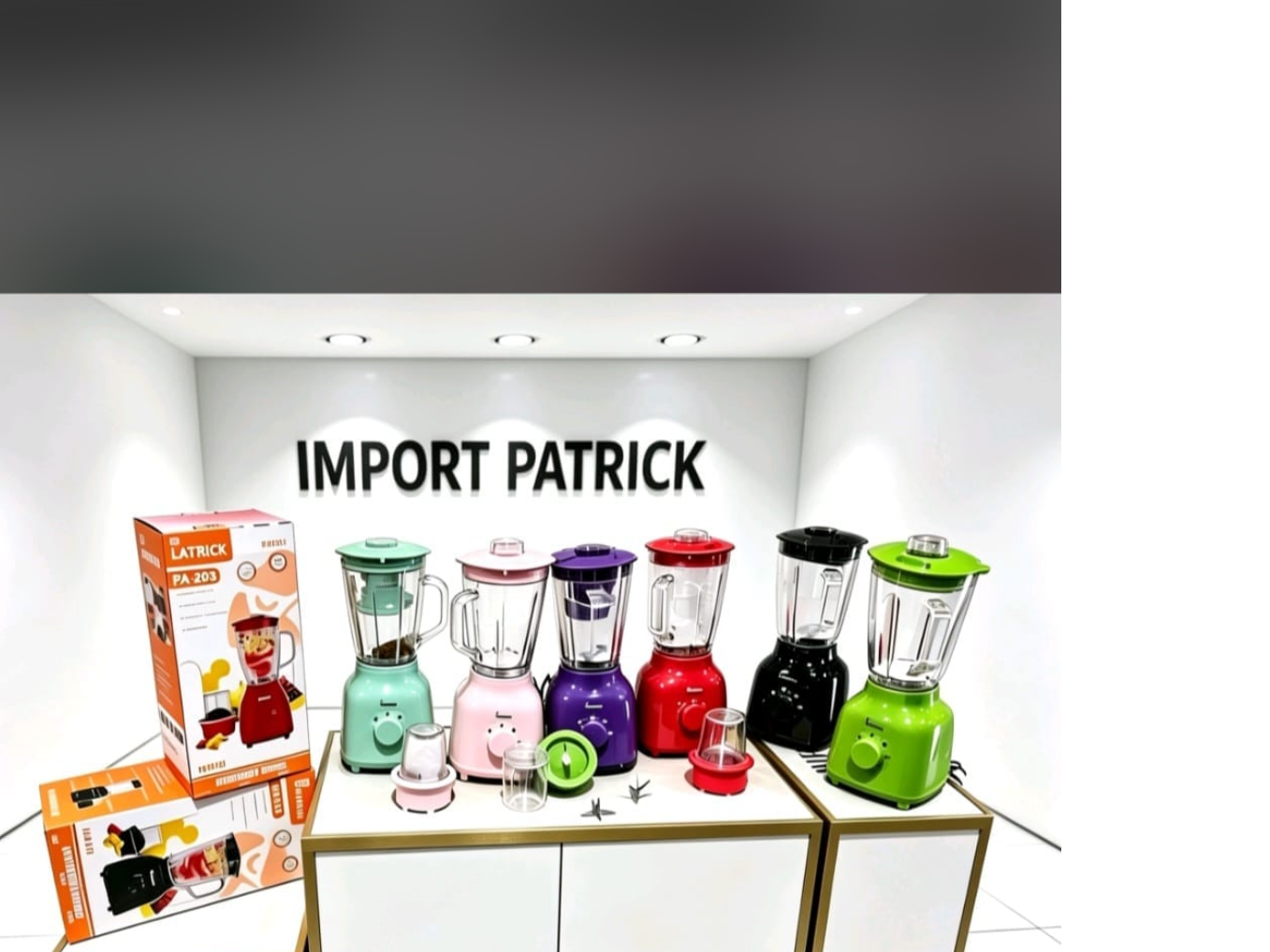 Licuadoras vaso de vidrio caja con 6 unídados