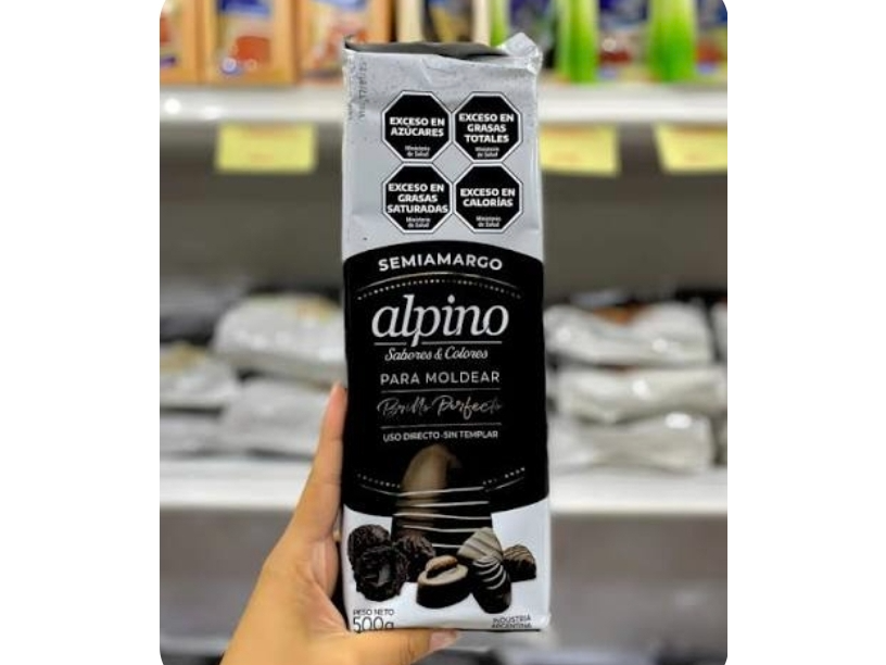 Chocolate semiamargo para moldear