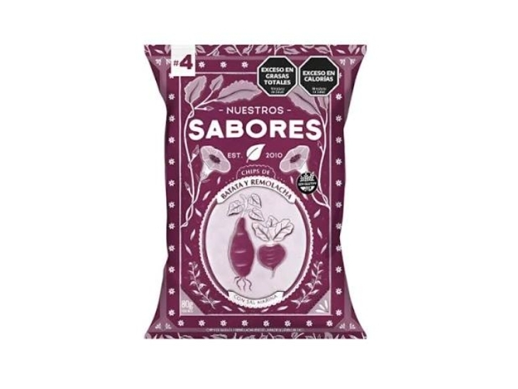 Chipsde batata y remolacha
