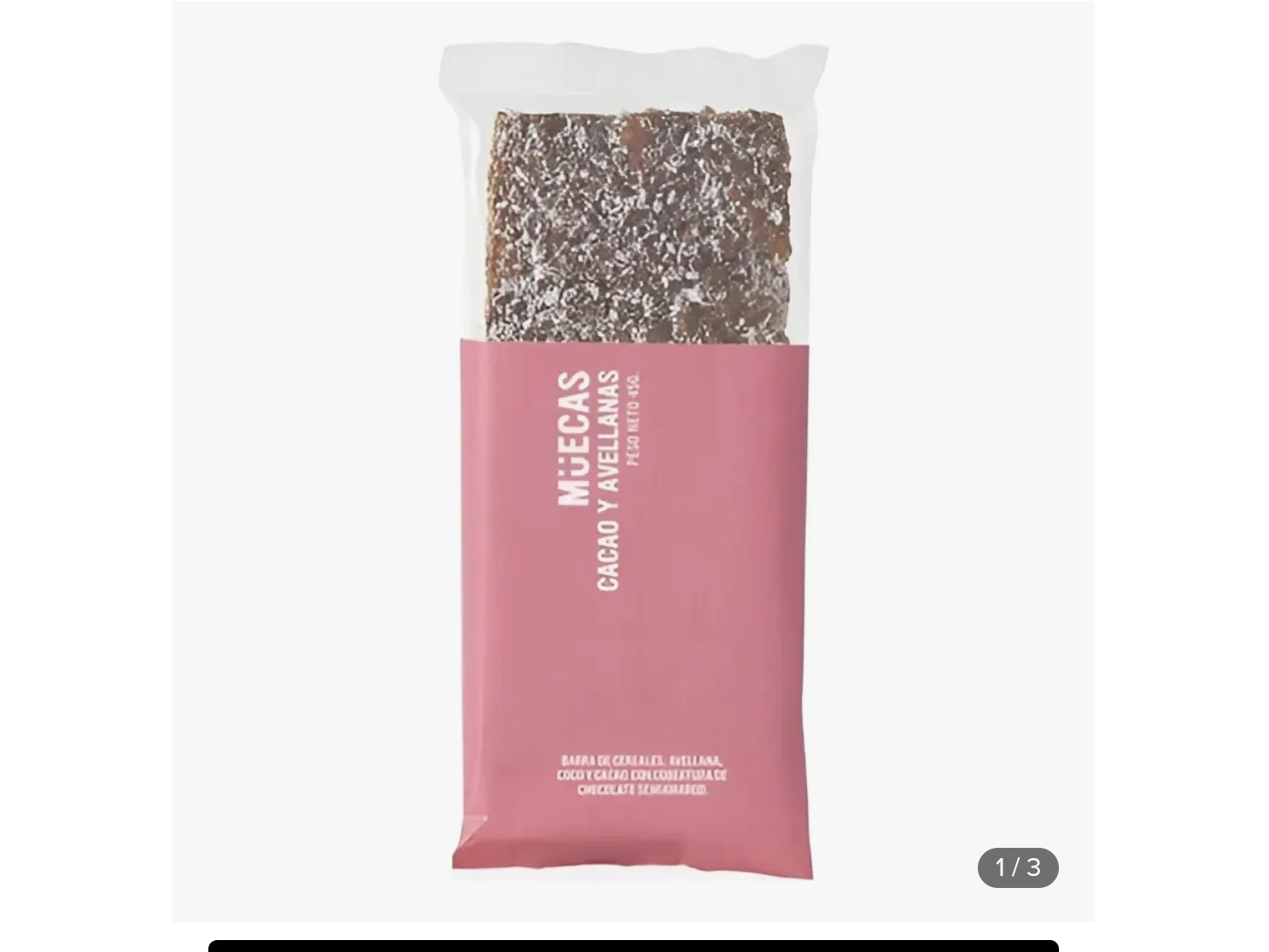 Barrita de cereal Cacao y avellanas