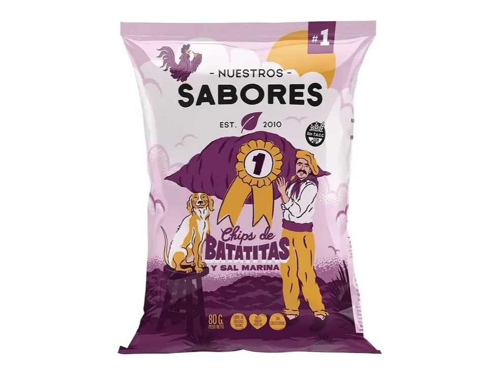 Chips de batatitas y sal marina