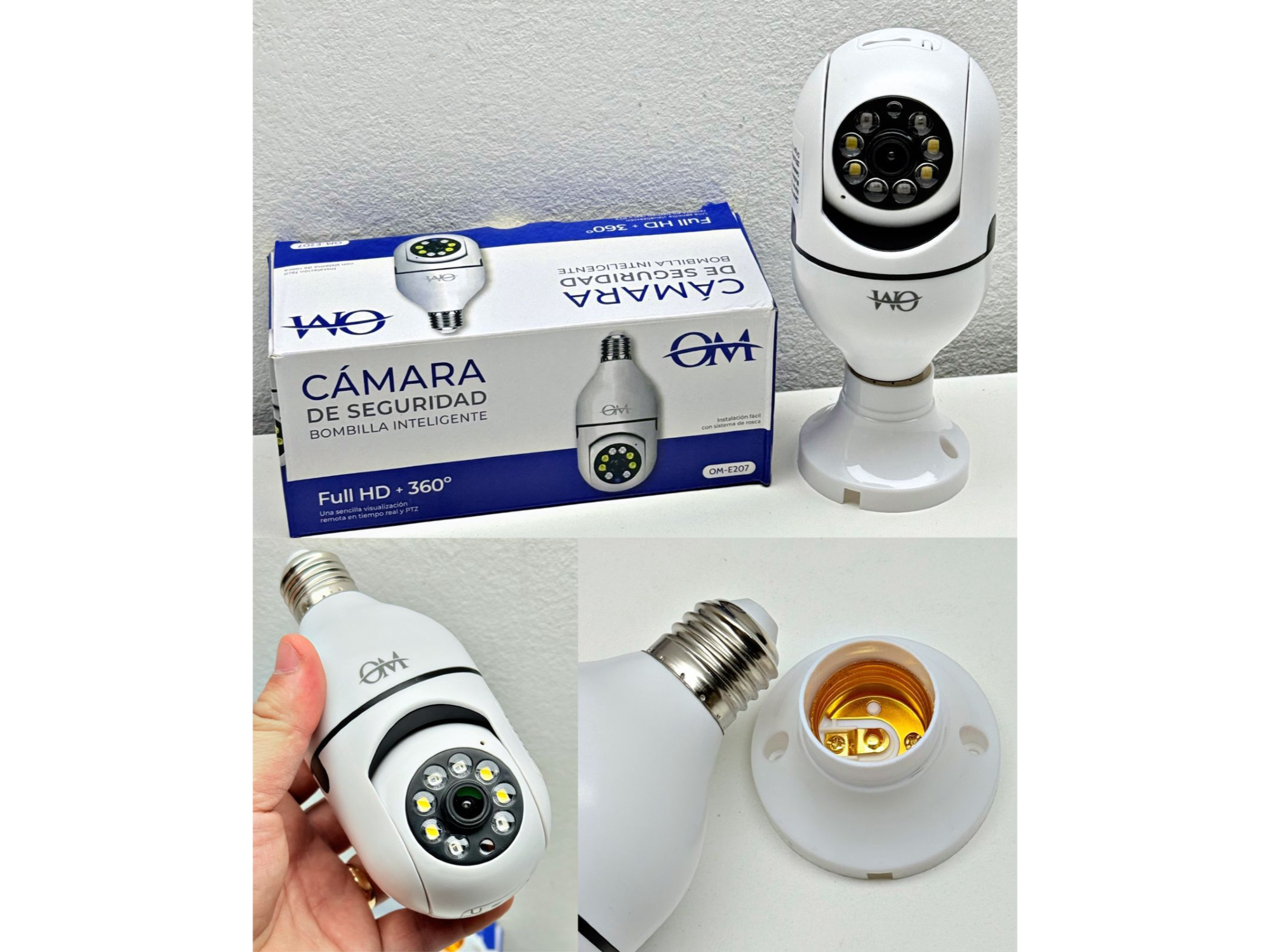 CAMARA FOCO IP CON WIFI Y VISION 360°