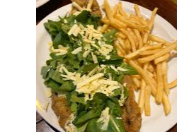RUCULA Y PARMESANO CON PAPAS