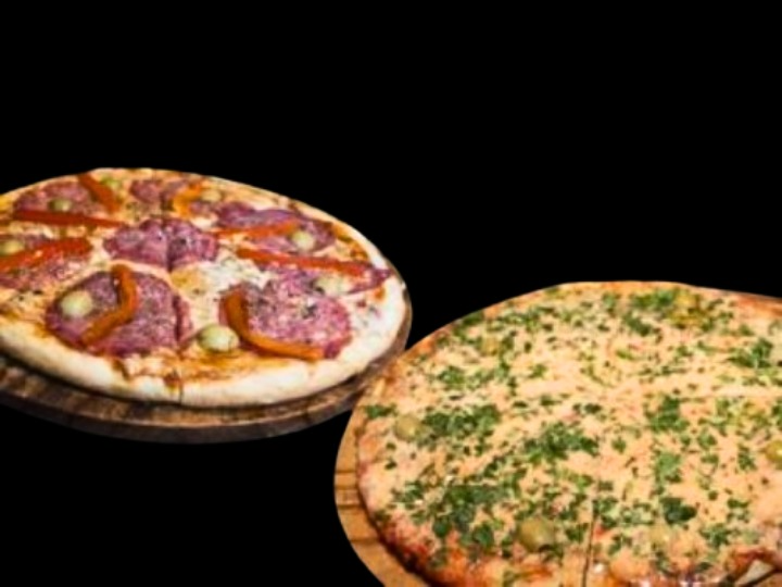 1 PIZZA CALABRESA + 1 PIZZA PROVENZAL