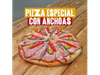 PIZZA JAMON MORRONES Y ANCHOAS