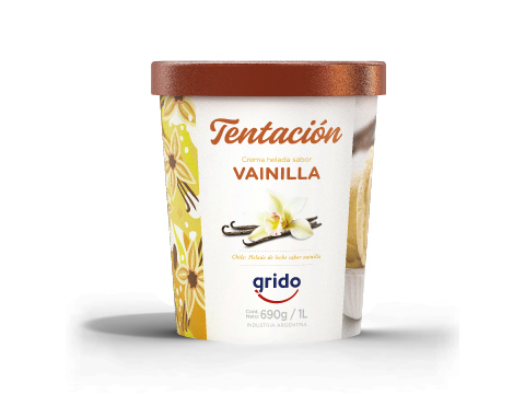 TENTACIÓN GRIDO VAINILLA 1L