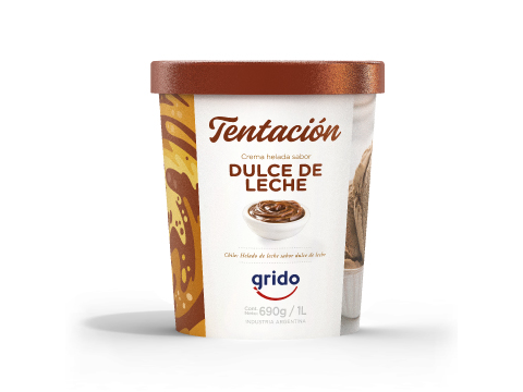 TENTACIÓN GRIDO 1L DULCE DE LECHE