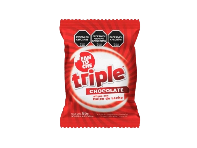 ALFAJOR FANTOCHE TRIPLE NEGRO