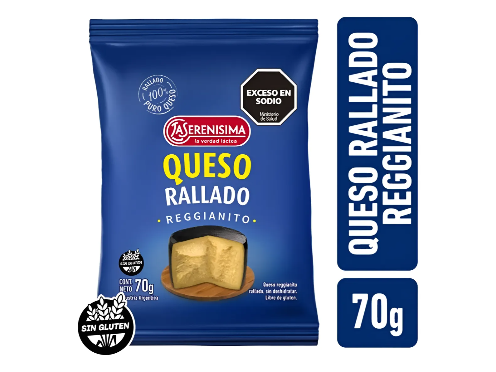 QUESO RALLADO LA SERENISIMA 70G