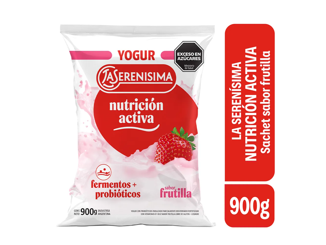 YOGURT EN SACHET 1L FRUTILLA