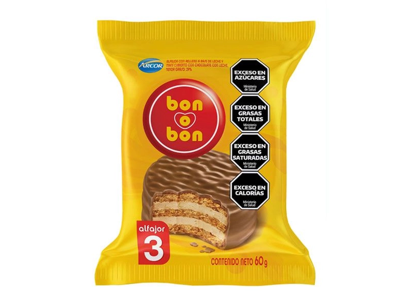 ALFAJOR BON O BON TRIPLE NEGRO