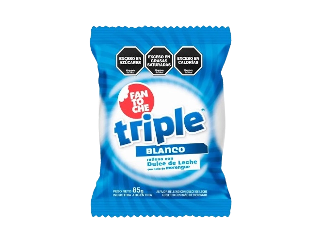 ALFAJOR FANTOCHE TRIPLE BLANCO