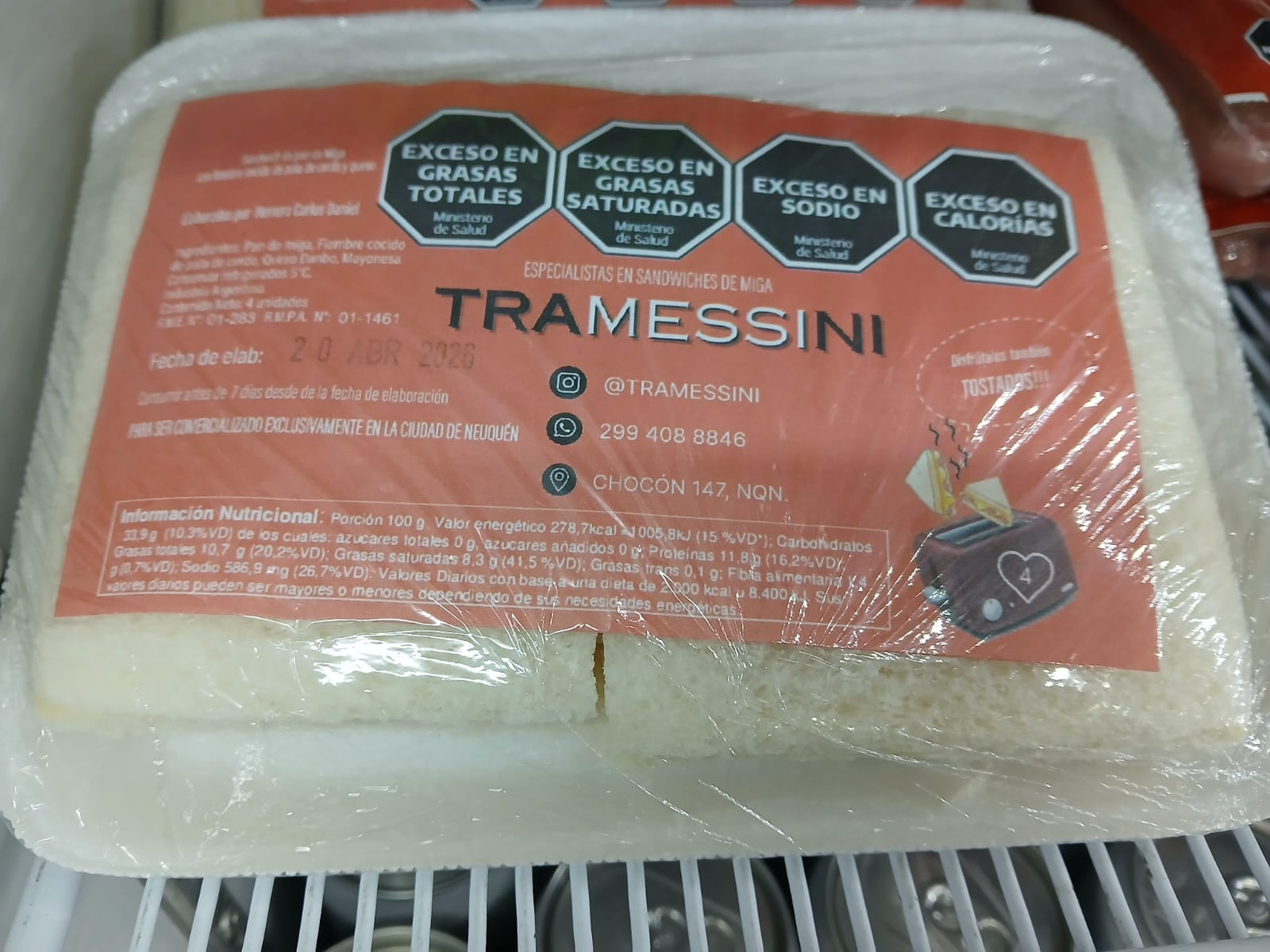 SANGUCHES DE MIGA TRAMESSINI