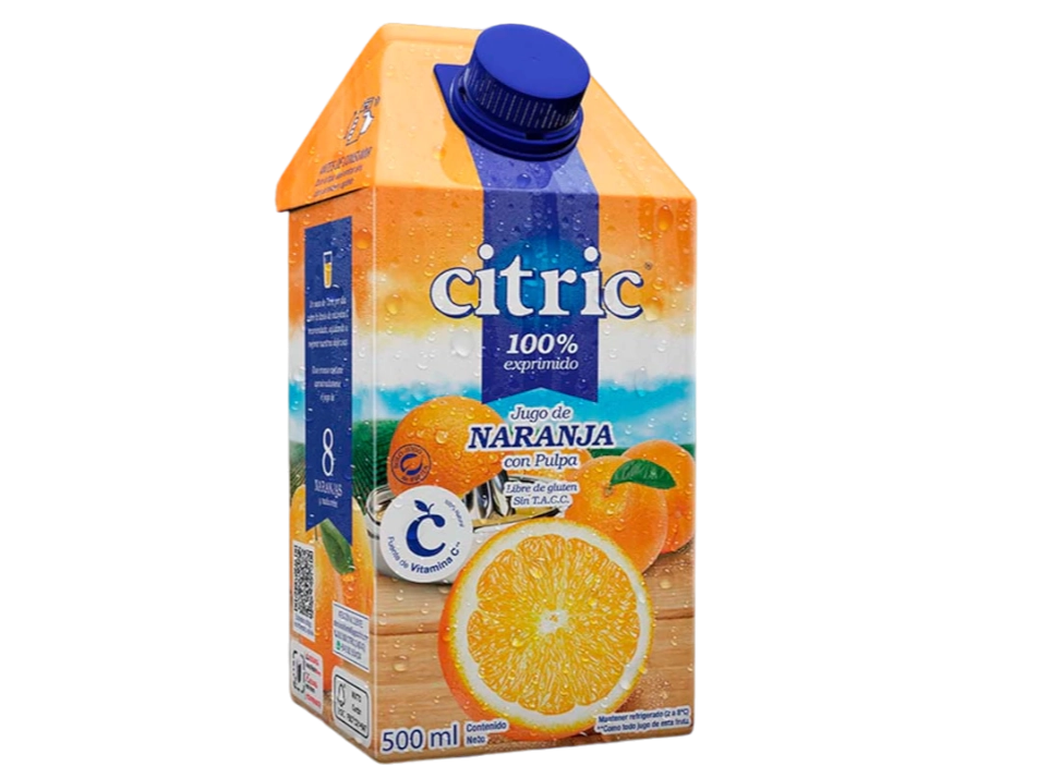 JUCO CITRIC 500CC NARANJA