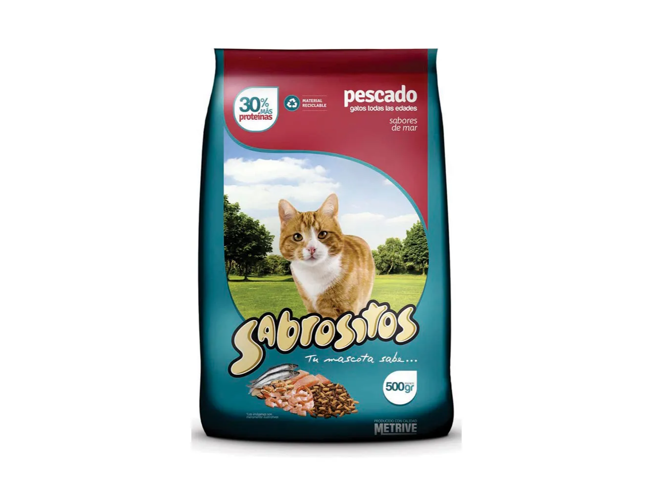 ALIMENTO DE GATO SABROSITOS DE PESCADO