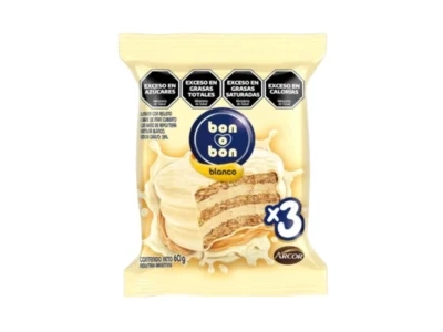 ALFAJOR BON O BON TRIPLE BLANCO