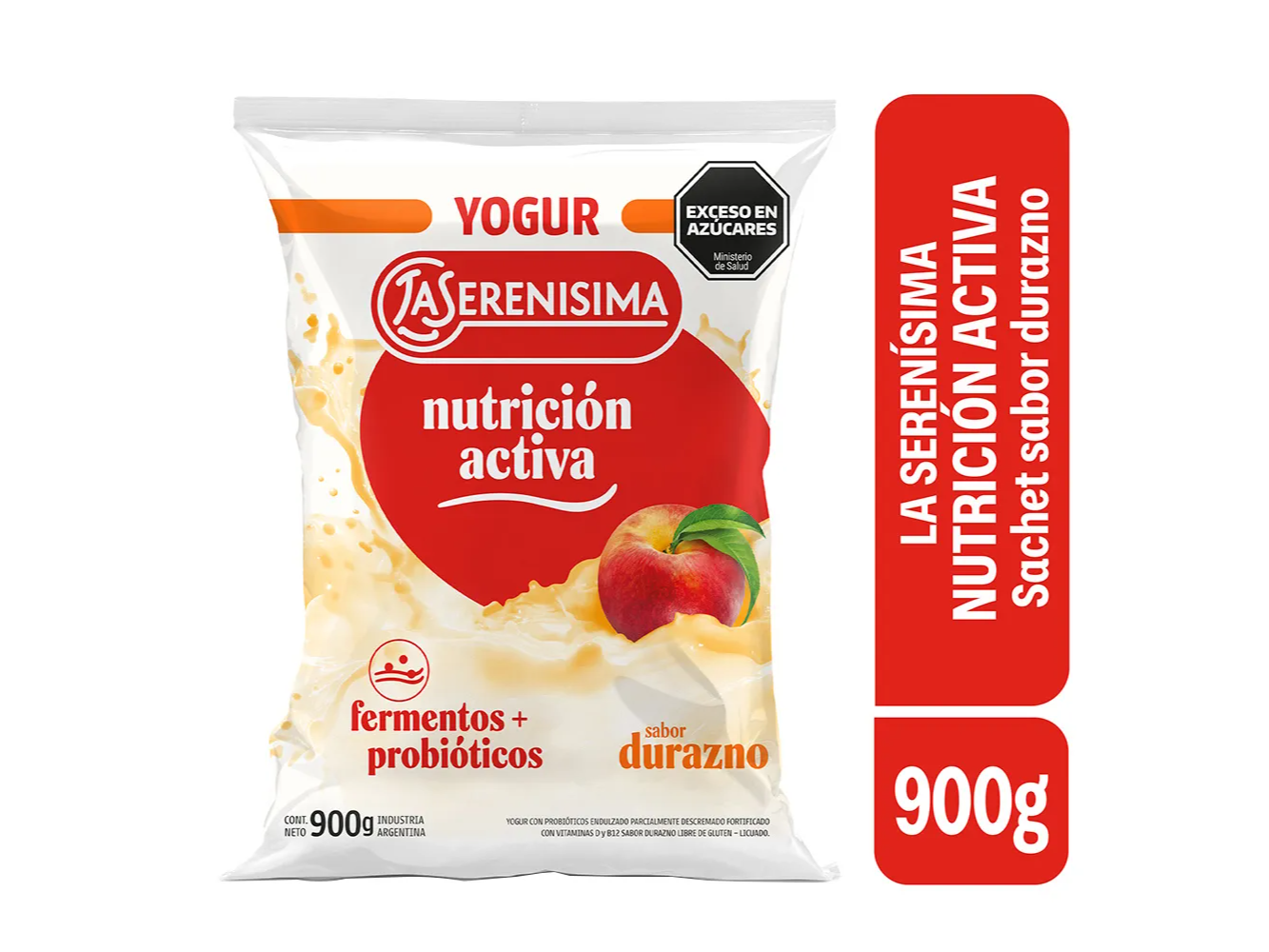YOGURT EN SACHET 1L DURAZNO