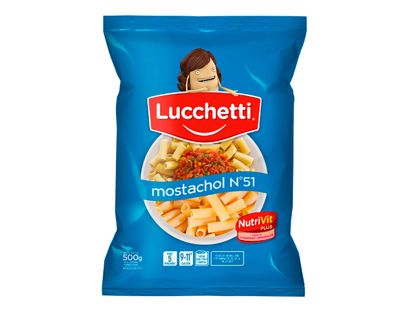 FIDEOS MOSTACHOL LUCCHETTI