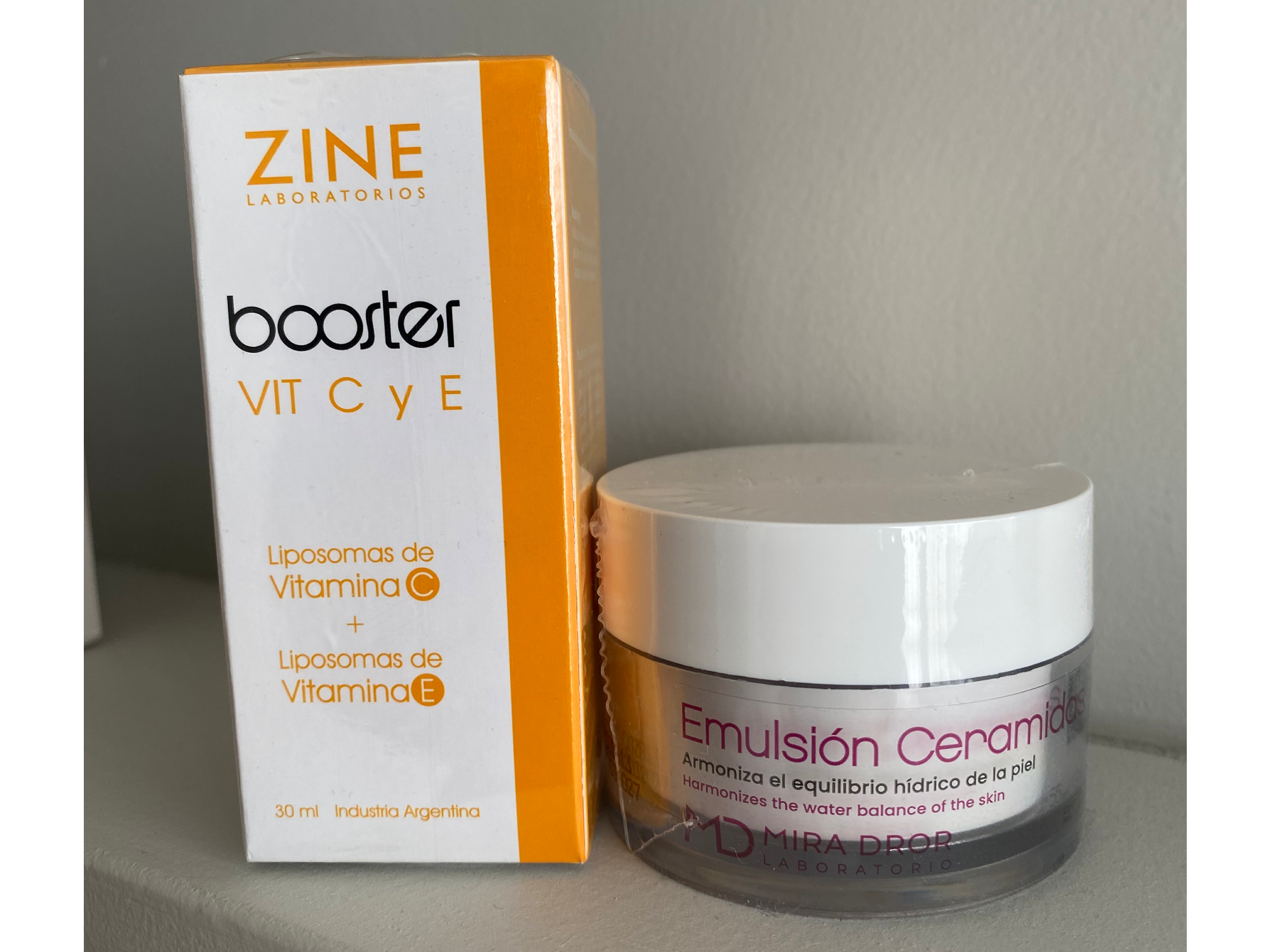 serum VIT C y E + CREMA HIDRATANTE con ceramidas