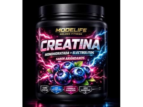 Creatina Monohidratada + electrolitos Sabor Arandanos