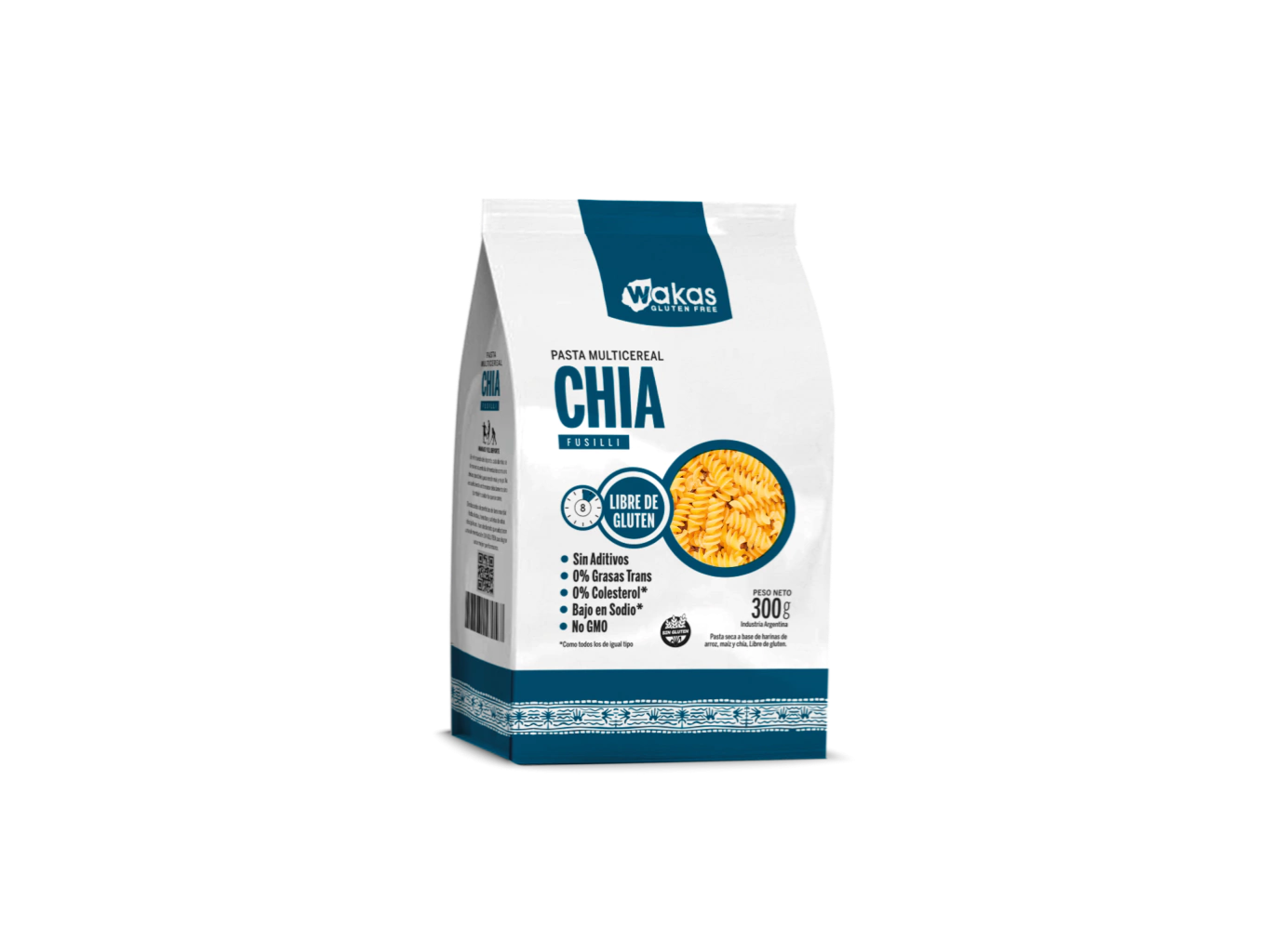 Fideos sin TACC WAKAS CHIA
