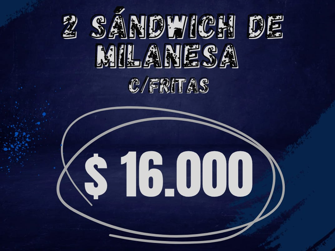 2 sándwich de mila