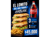 3 Lomos Full ( premium ) + Gaseosa 1,5L