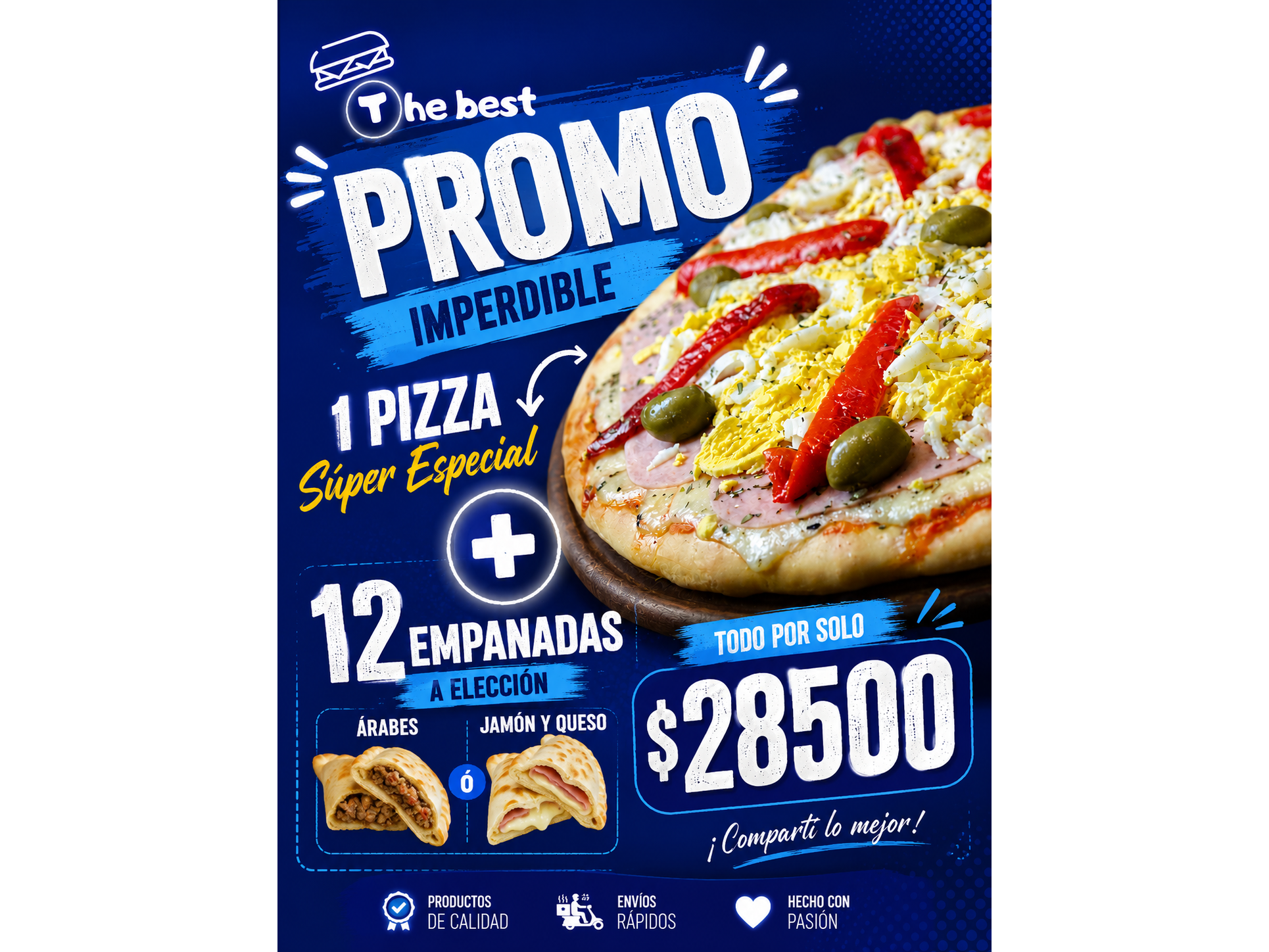 12 Empanadas + 1 Super Especial