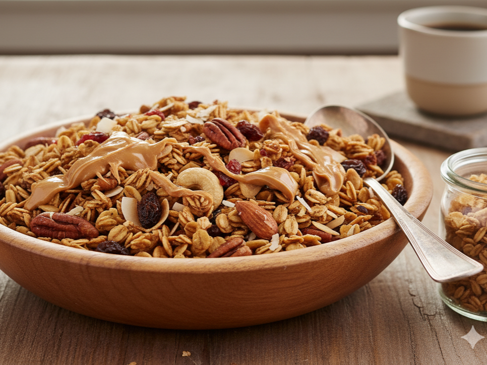 Granola con Pasta de Maní