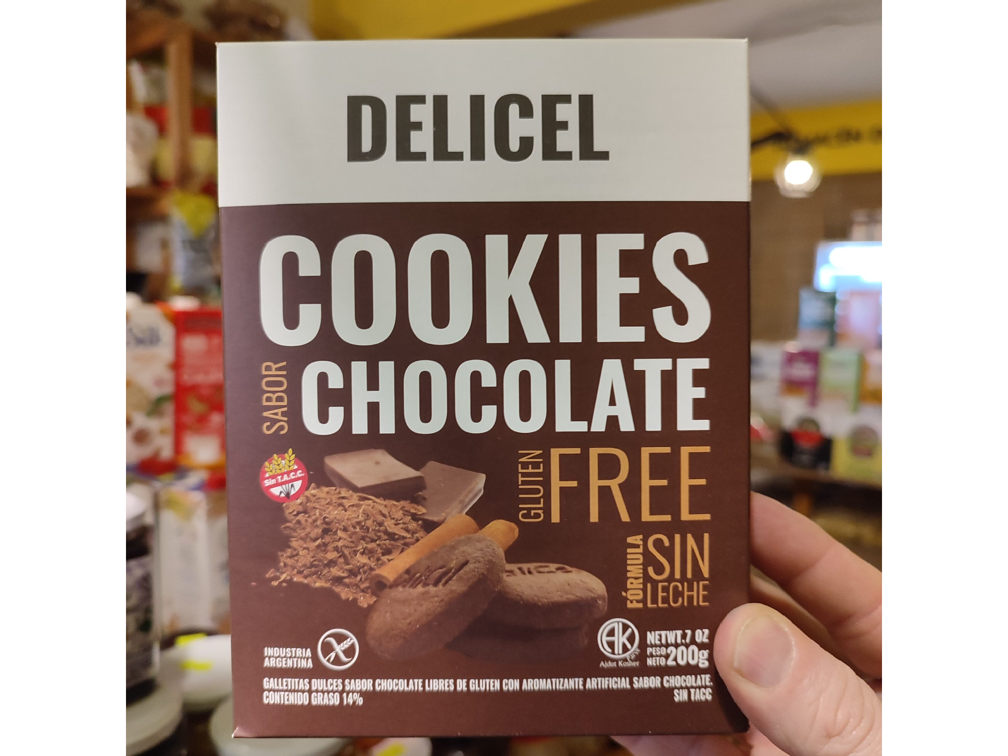 Galletas Delicel sin tacc chocolate  200 gr