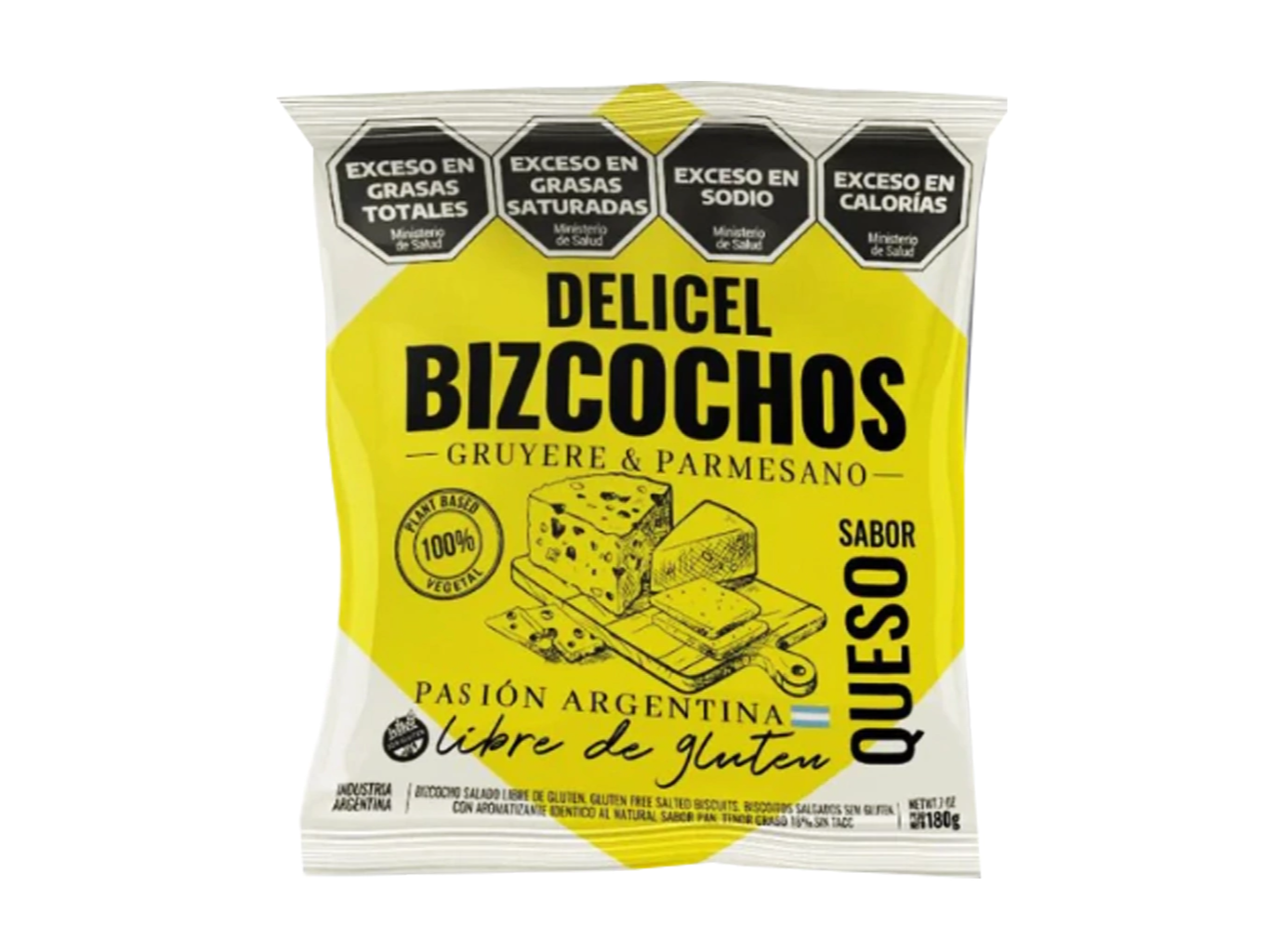 Biscochos DELICEL sin tacc varios sabores (veganos)