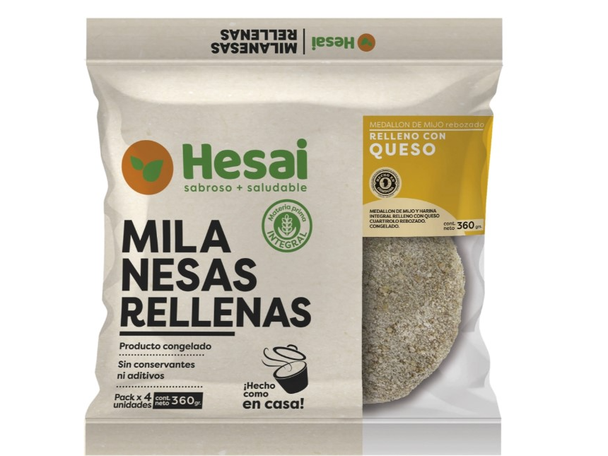 MILANESAS VEGANAS (rellenas) HESAI x 4 unidades
