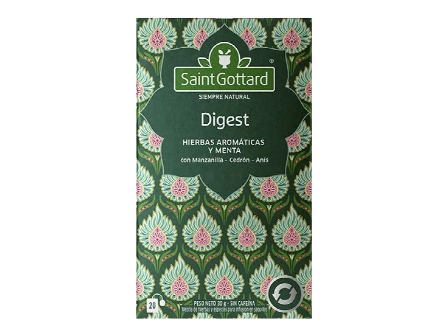 TE DIGEST SAINT GOTARD (Manzanilla, Cedron, Anis) con Menta