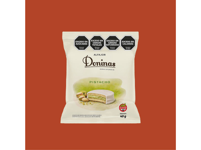 Alfajor de ARROZ con Pistacho DONINAS 40 gr