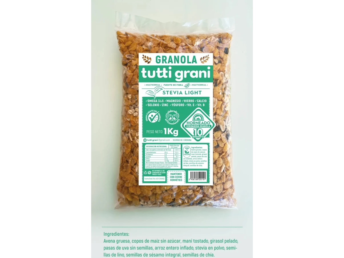 🌿Granola TUTTI GRANI con stevia