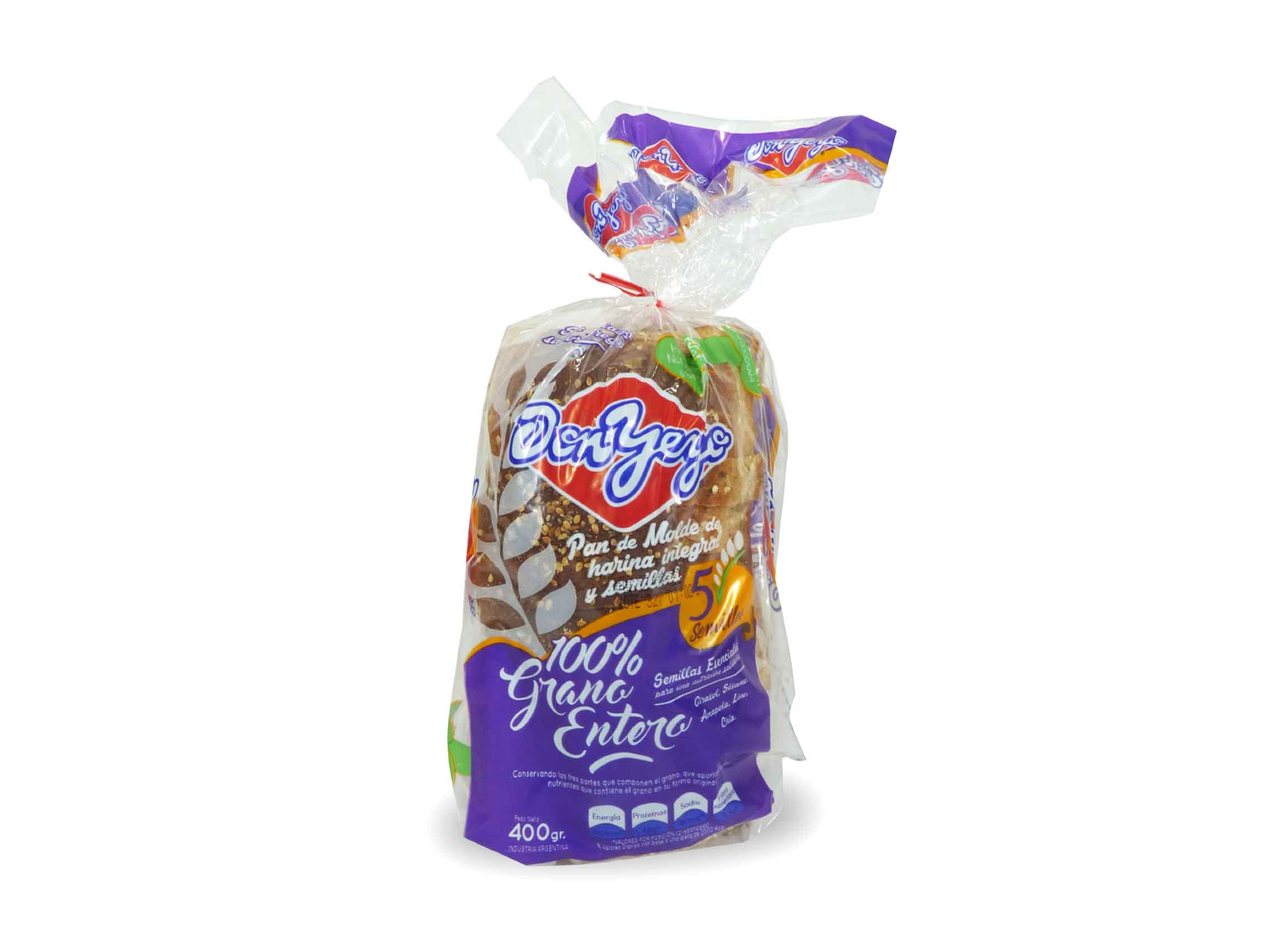 Pan Integral Don YEYO 100% GRANO ENTERO