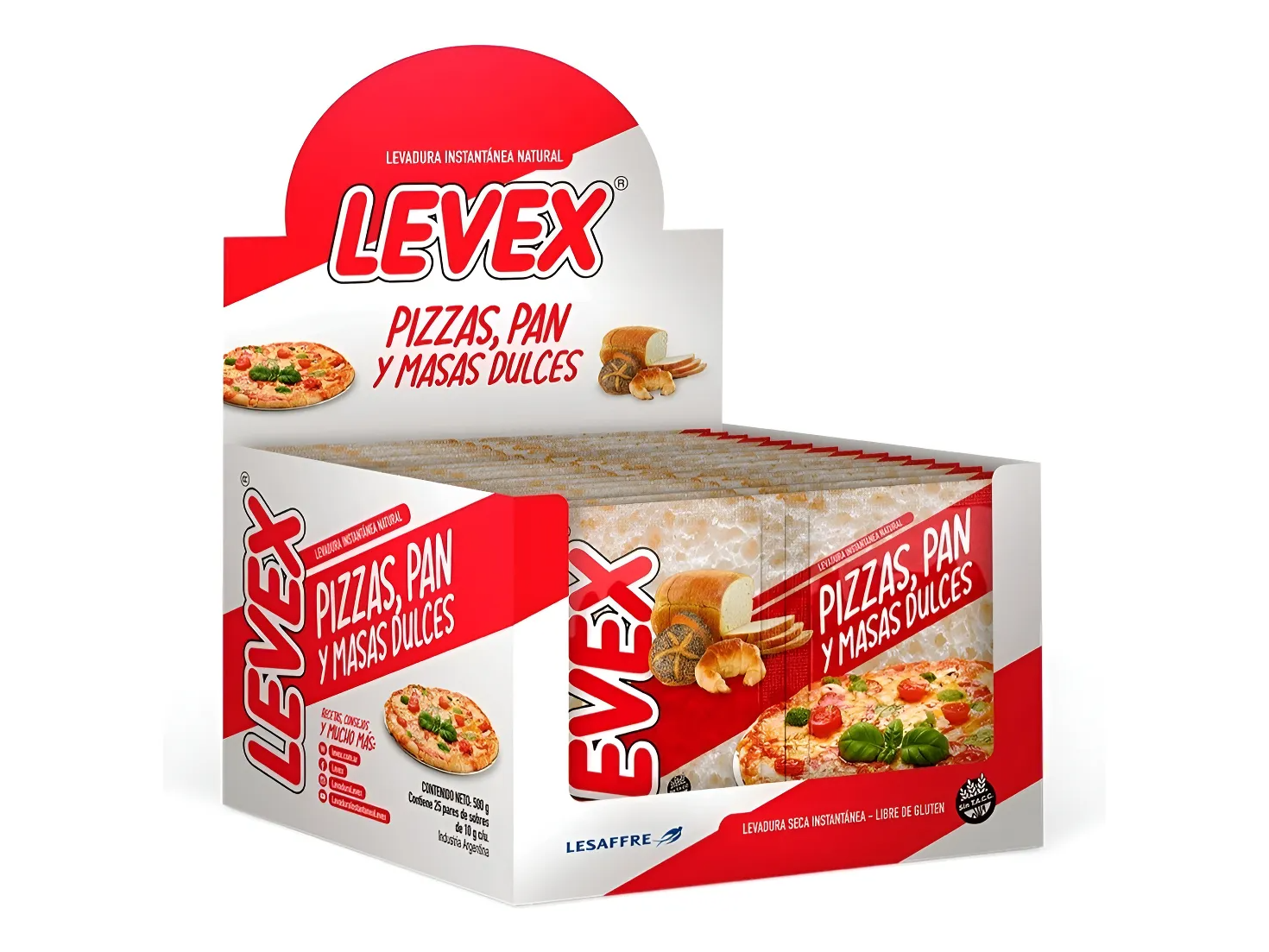 Levadura seca LEVEX sobre de 10 gr x 2