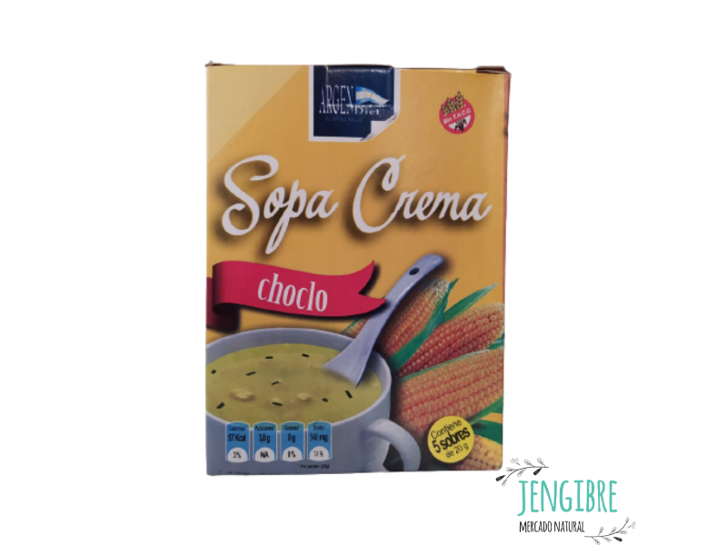 Sopa Crema de choclo sin gluten  5 sobres