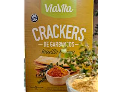 Crakers de Garbanzo VIAVITA (tomillo y curry) 100 gr