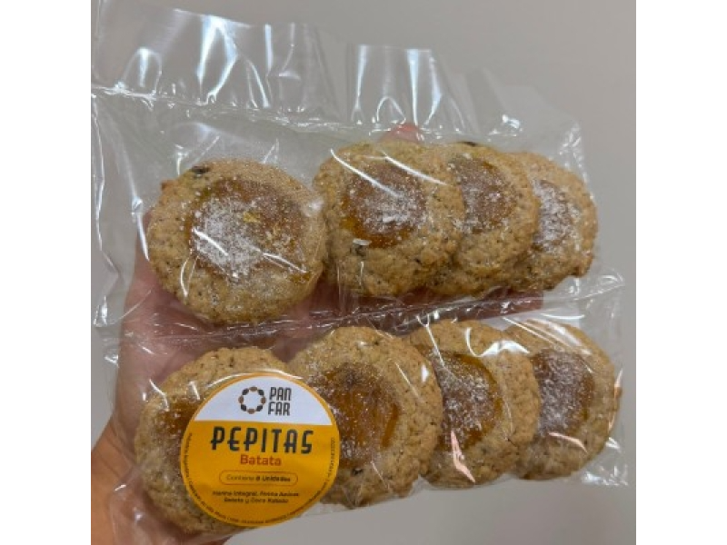 PEPITAS BATATA Y COCO PAN FAR X 8 UNIDADES