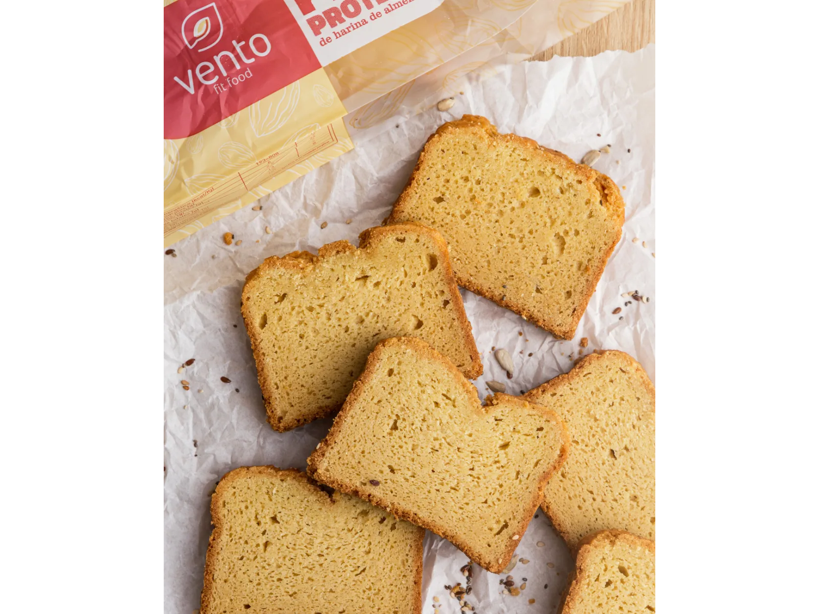 Pan keto cortado en rodajas 600gr