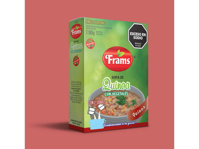 Sopa FRAMS QUINOA  /VEGETALES  60 GR