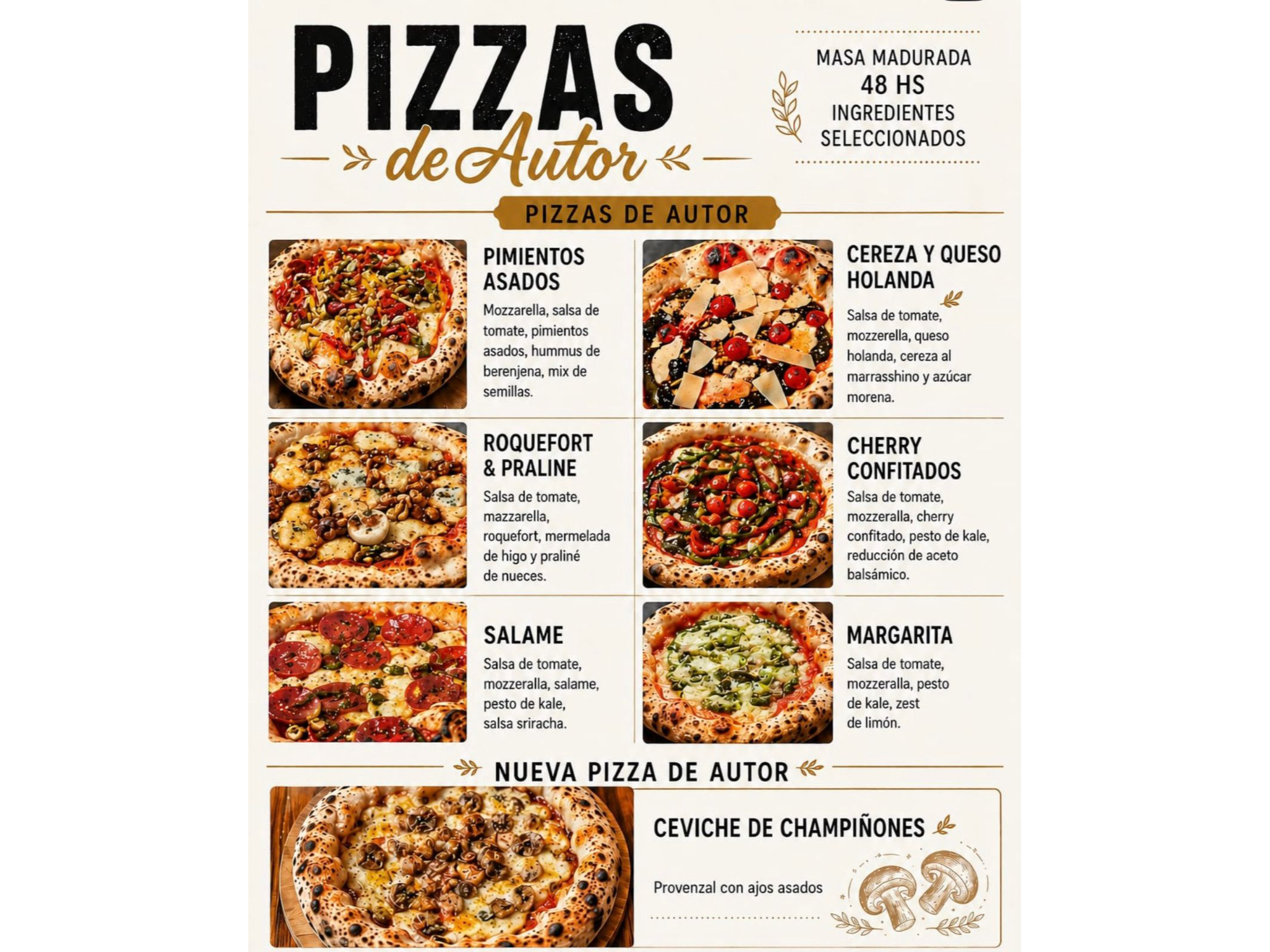 Pizas del autor de Masa madre (estilo napolitano