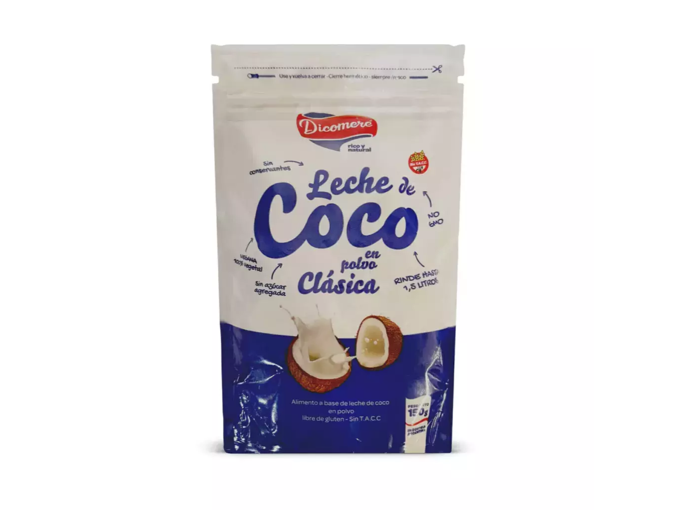 leche de COCO en polvo 150 gr DICOMERE