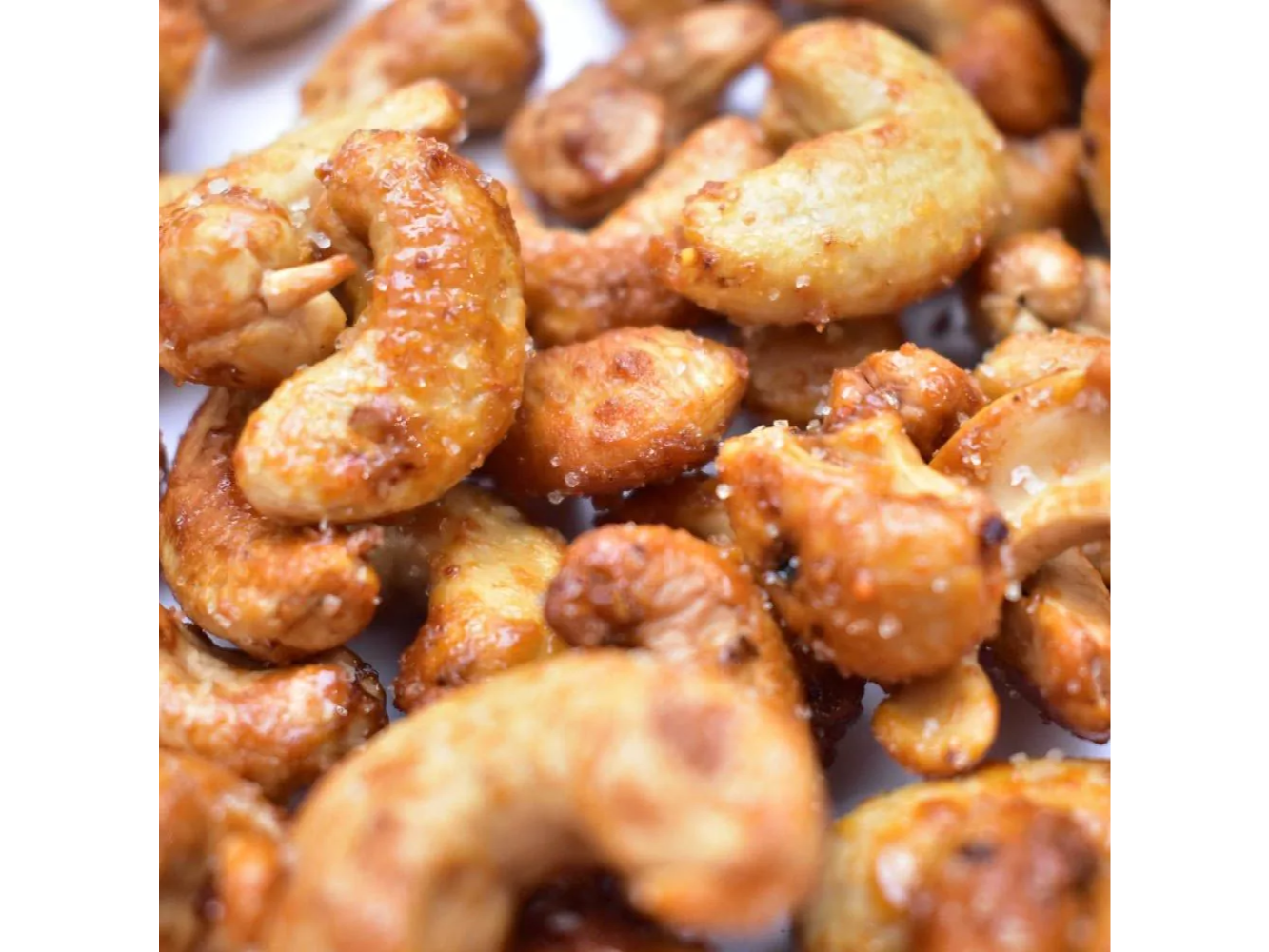 Caju tostadas con miel y cayena