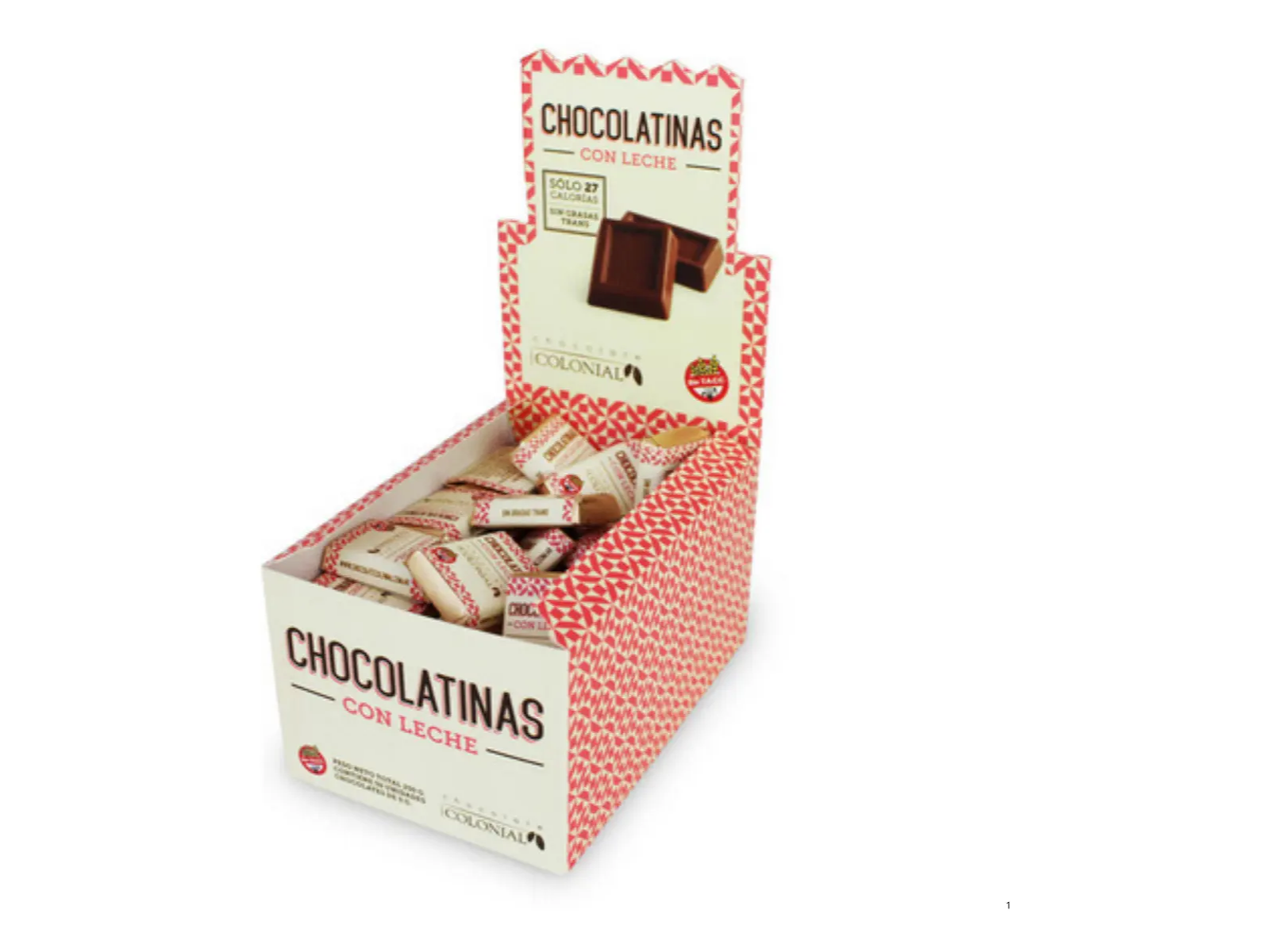 Chocolatinas con leche  5 gr sin tacc