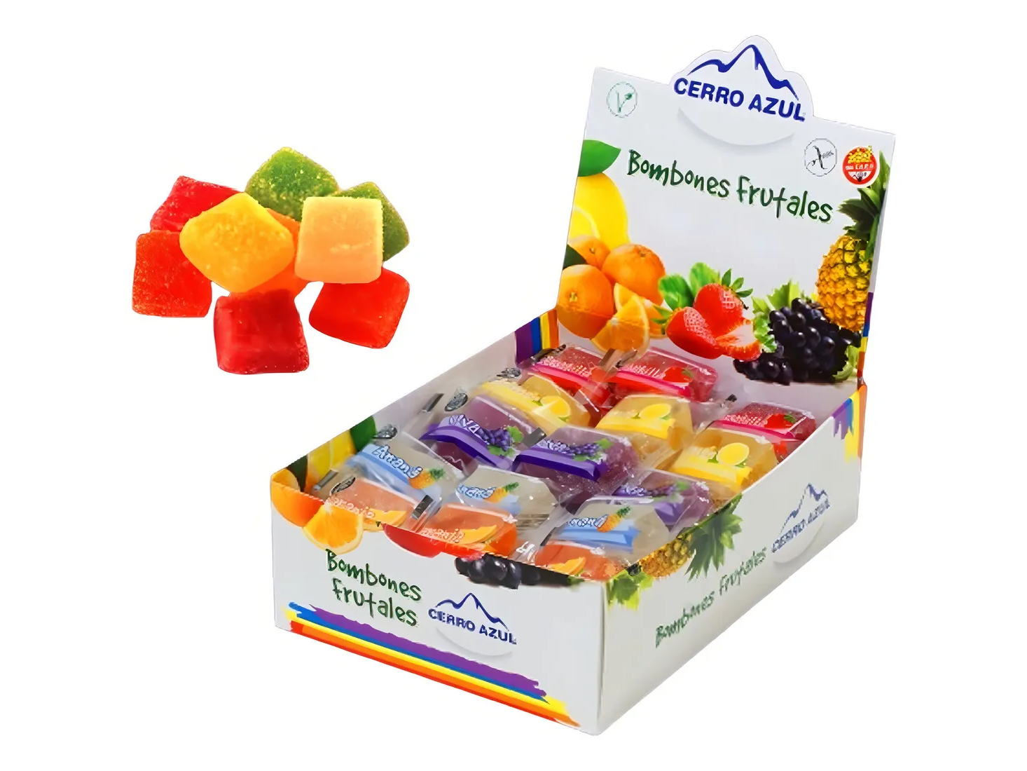 Bombones de Frutas sin tacc CERRO AZUL por unidad surtidos