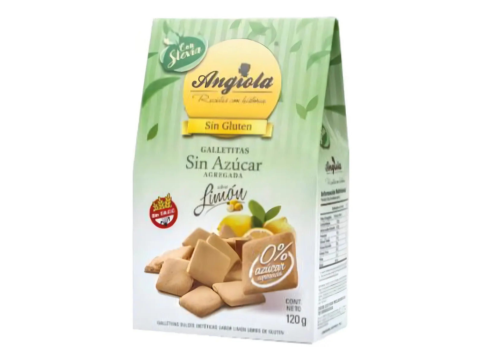 Galletas Angiola sin tacc con stevia  120 gr (varios sabores)
