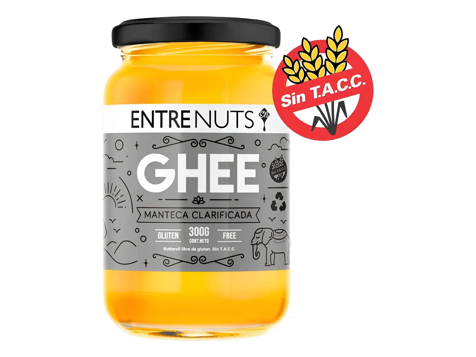GHEE (Manteca clarificada 300gr) ENTRENUTS